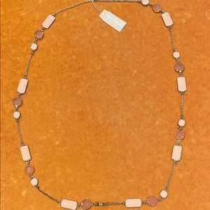 New with tag - Kate Spade 33” necklace- pink